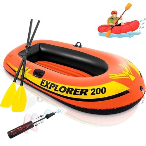 Best 2 Person Polyvinyl Orange Portable Inflatable Boat